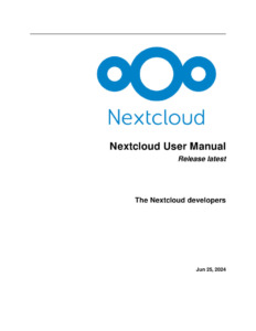 Nextcloud Manualのサムネイル